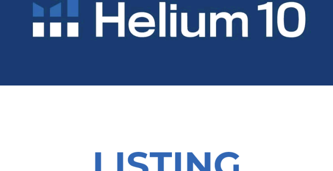 Helium 10 Listing Analyzer